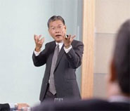 photo of animated man presenting