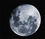 a photo of the moon