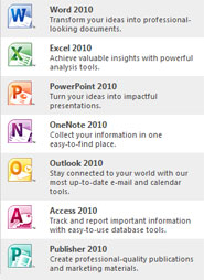 Microsoft Office programs Microsoft Office programs