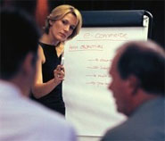 photo of lady presenting