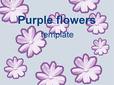 Purple Flower Template