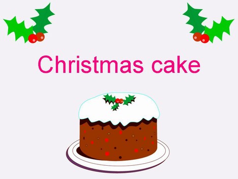 Christmas Cake Template