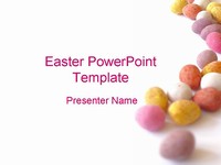 Easter Pastel Eggs PowerPoint Template thumbnail
