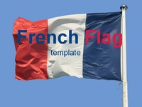 French Flag PowerPoint Template thumbnail