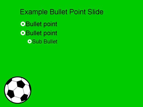 Football Vector Ball Powerpoint Template inside page