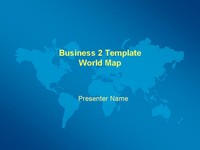 Business world map template thumbnail