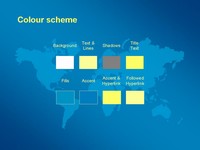 Business world map template