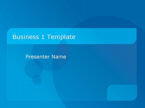 Business 1 PowerPoint Template