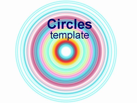 Circles Template on white