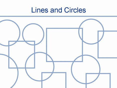 Lines and Circles Template