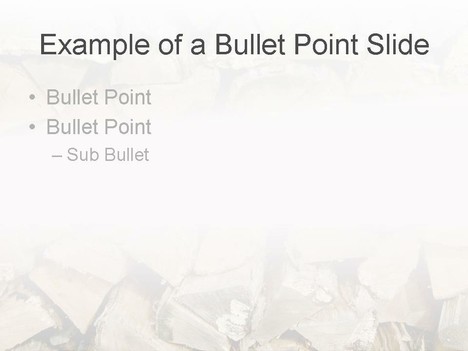 Logs PowerPoint Template inside page