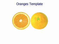 Oranges PowerPoint Template thumbnail