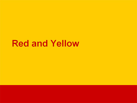 Red and yellow