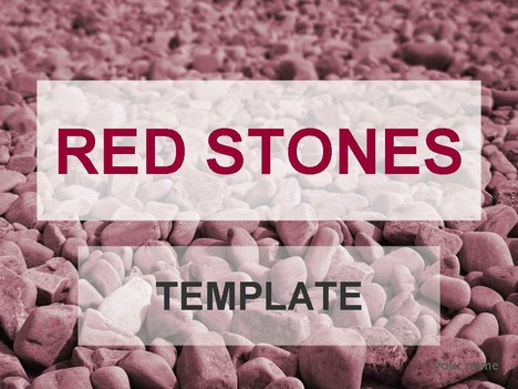 Red stones template