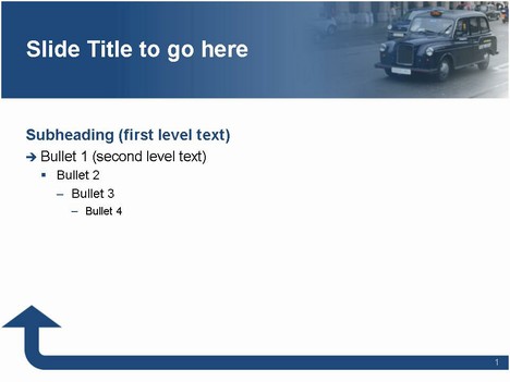 Taxi Animated Template inside page