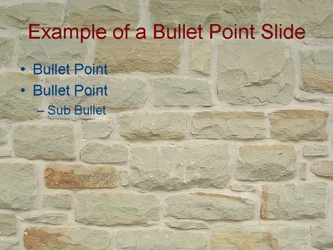 Wall PowerPoint template inside page