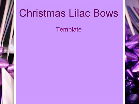Xmas Lilac Bows Template
