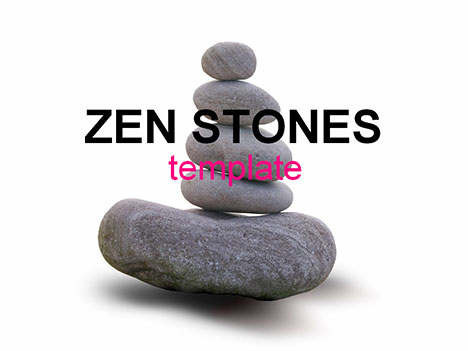 Zen stones template