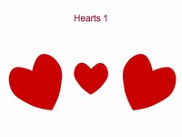 Hearts 1 Valentine's Template