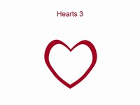 Hearts 3 PowerPoint Template