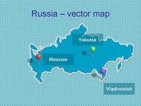 Powerpoint map of Russia
