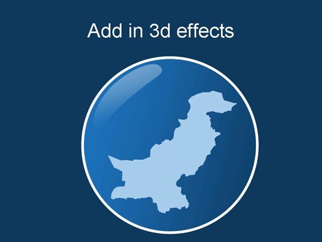 Free PowerPoint map of Pakistan inside page