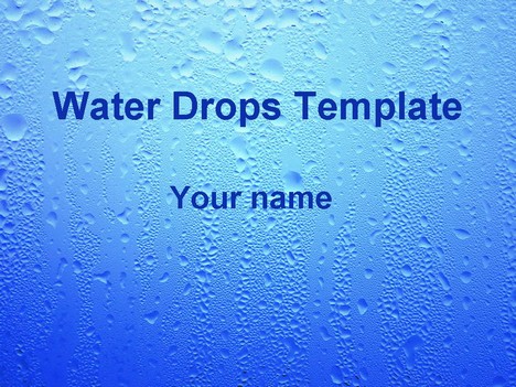Water Drops Template