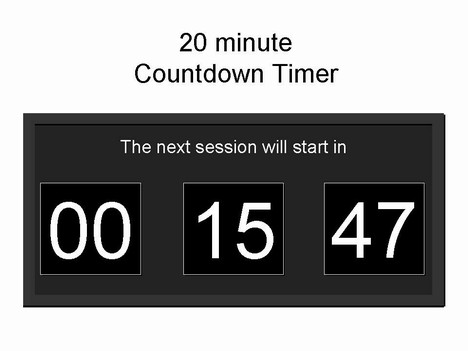 small countdown timers for powerpoint