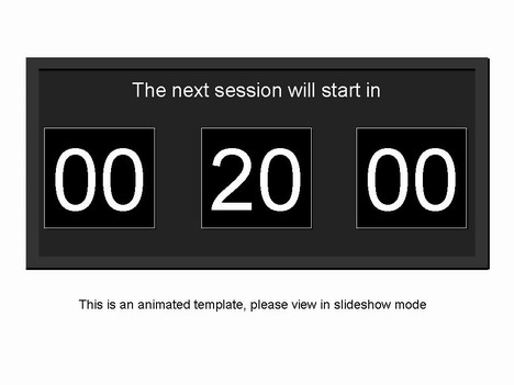 Free PowerPoint Countdown Timer Template inside page