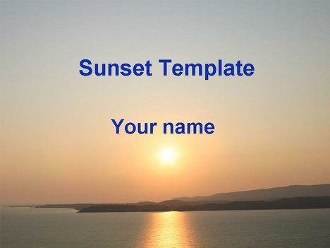 Sunset template