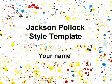 Jackson Pollock PowerPoint Template