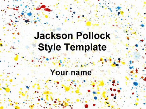 jackson pollock template powerpoint_1