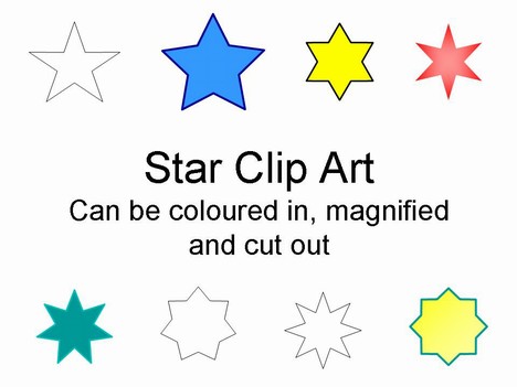 Star Clip Art in easy PowerPoint format