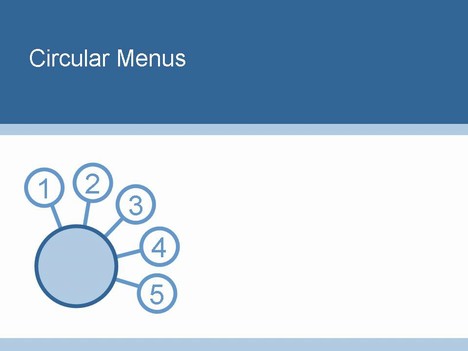 Circular PowerPoint menu template