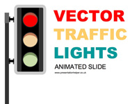 Animated Traffic Light PowerPoint slide thumbnail