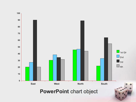 Gaming Dice PowerPoint Template inside page