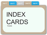 Index cards template thumbnail