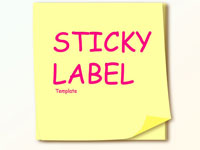 Sticky note template