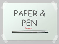 Paper and pen template thumbnail