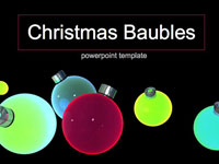 Baubles Christmas Template