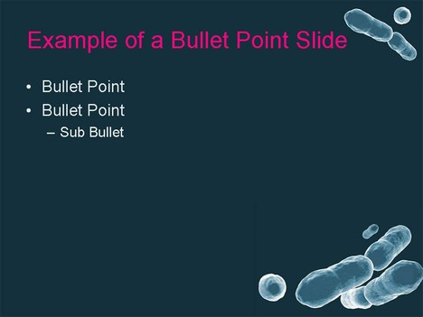 Bacteria PowerPoint Template inside page