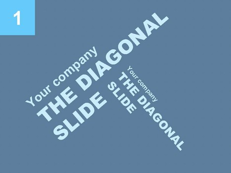 Diagonal type template