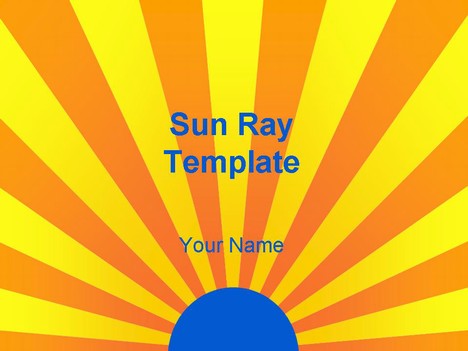 Sun Ray Template