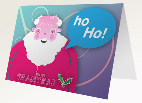 Father Christmas Free Printable Card inside page