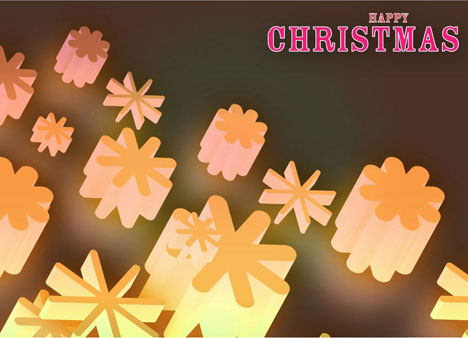 Christmas Snow Lights Card