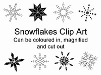 Snowflakes Clip Art thumbnail