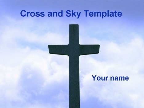 Sky and Cross Template