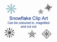 More free snowflake clip art thumbnail