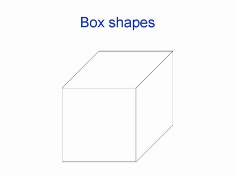 3D box shapes inside page