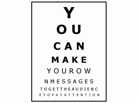 Opticians Sight Test Chart